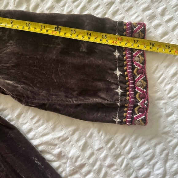 Johnny Was Valmere Embroidered Velvet Tunic Top Sz XS - Picture 9 of 12